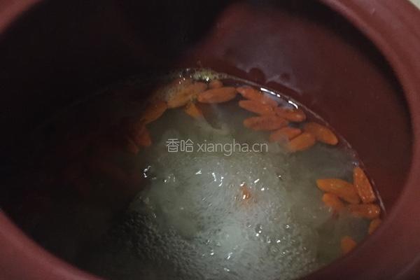 银耳莲子百合枸杞羹（添加山药）的做法图解6