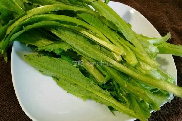 耗油油麦菜的做法图解1