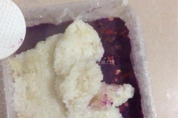 紫薯糯米糕的做法图解7