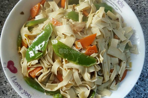 尖椒干豆腐的做法图解6