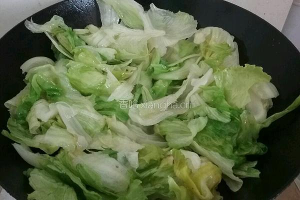 耗油生包菜的做法图解2