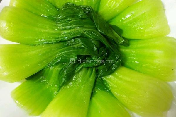 酱香菇扒油菜的做法图解6