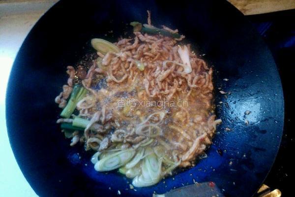 青红椒炒肉丝的做法图解8