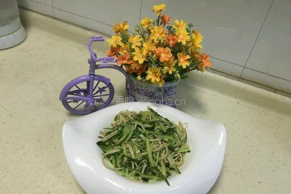 黄瓜拌豆皮的做法图解6