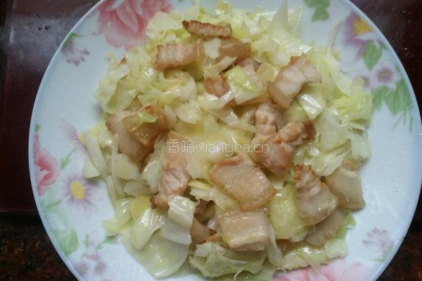包菜炒肉的做法图解6