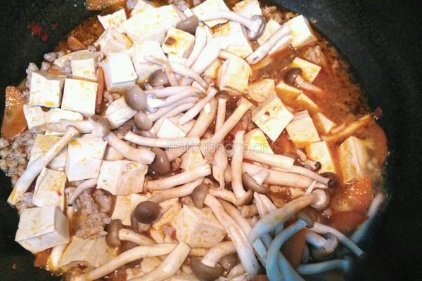 蟹味菇烩豆腐（改良版麻婆豆腐）的做法图解9