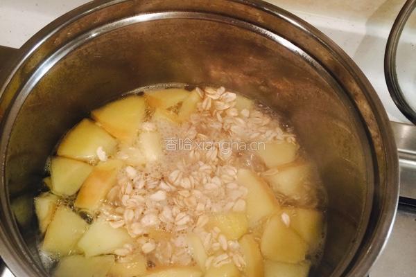 燕麦苹果粥的做法图解3
