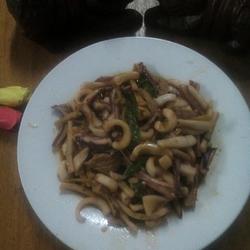 风味不同的干煸鱿鱼丝的做法[图]