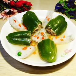 竹荪青椒酿的做法[图]