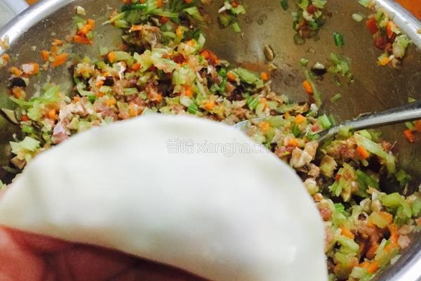 芹菜煎饺的做法图解10