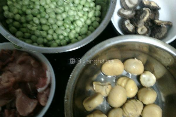 青豆板栗猪肉饭的做法图解2