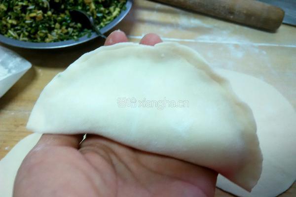韭菜鸡蛋煎包的做法图解14