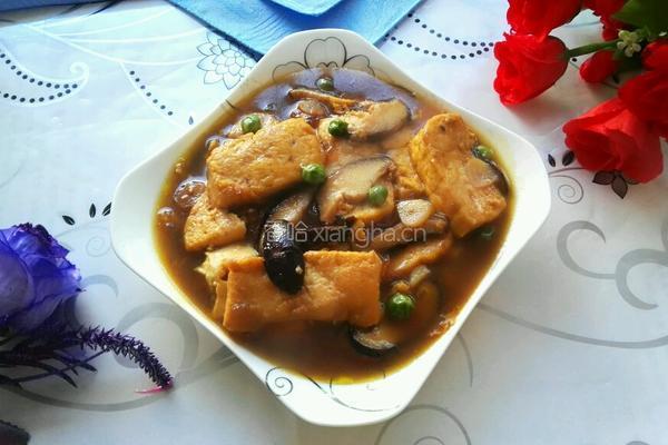 香菇烧豆腐的做法图解5