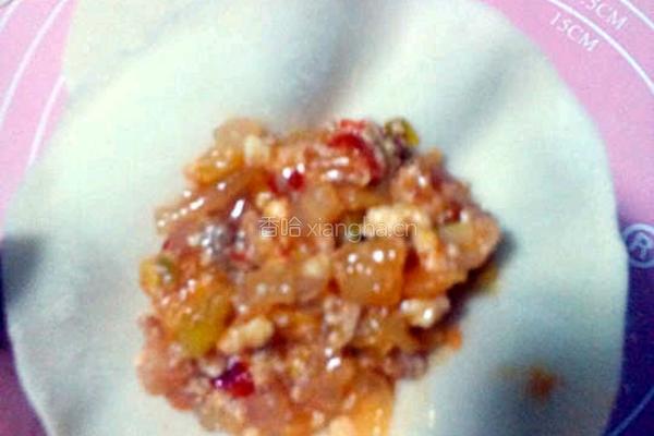 泡菜蒸饺的做法图解3