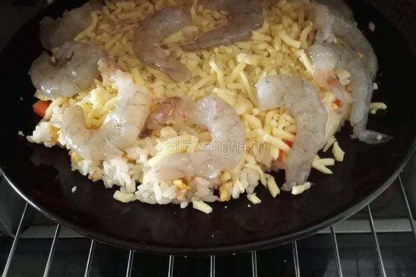 虾仁焗饭的做法图解12