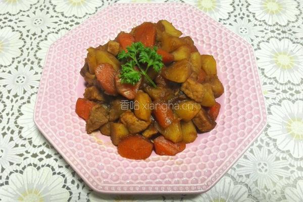 胡萝卜土豆烧里脊的做法图解5