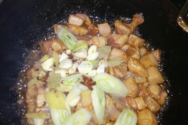 豆泡炖红烧肉的做法图解3