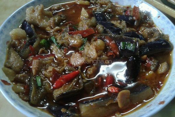 香辣茄子炒肉的做法图解5