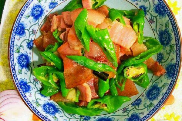 青椒腊肉的做法图解7