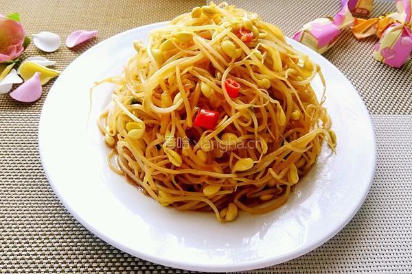 素炒黄豆芽的做法图解6