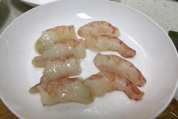 芥蓝虾仁炒年糕的做法图解3