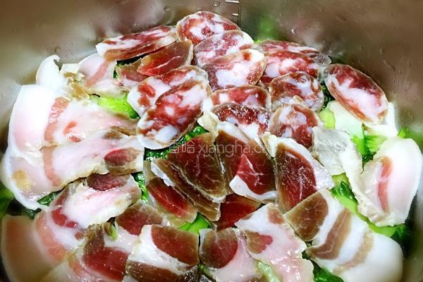 咸肉香肠菜饭的做法图解7