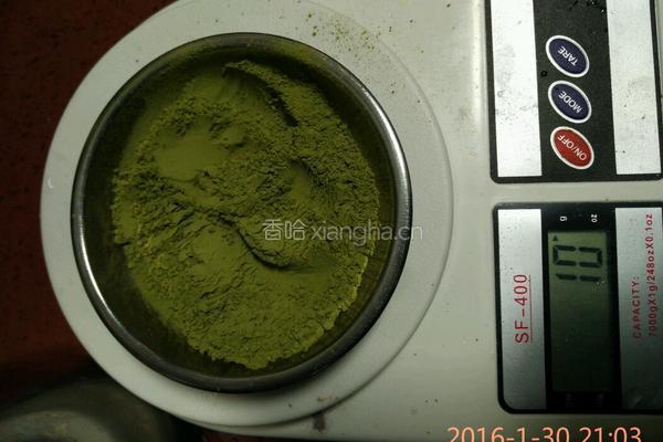 抹茶牛轧糖的做法图解1