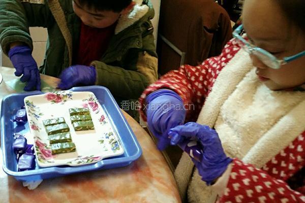 抹茶牛轧糖的做法图解9