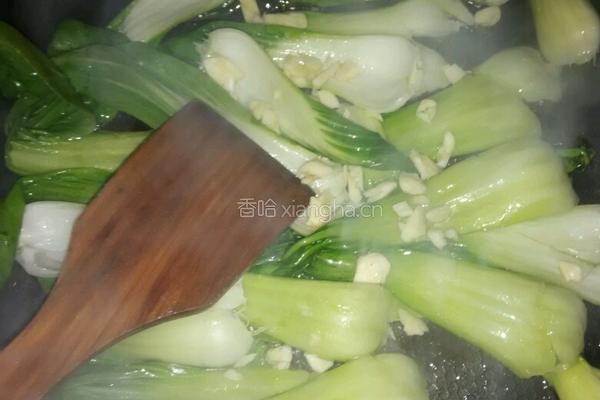 爆炒小油菜的做法图解6