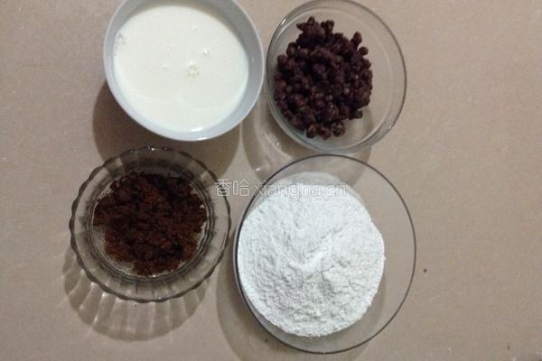 糯香红豆糕的做法图解1