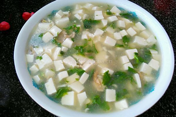 荠菜豆腐汤的做法图解17