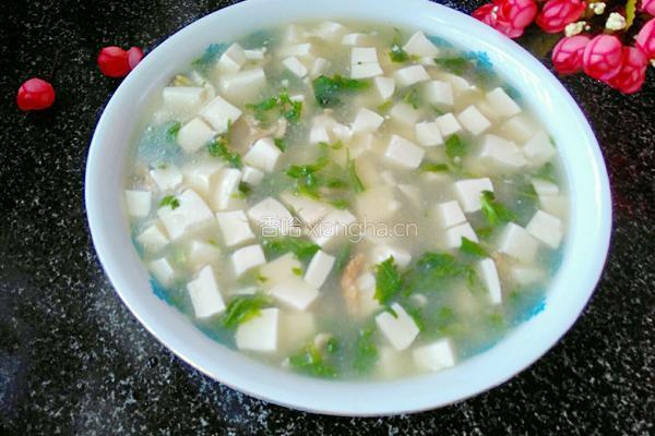 荠菜豆腐汤的做法图解18