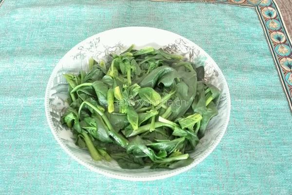 菠菜炒鸡蛋的做法图解4