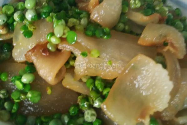 碗豆炒腊肉的做法图解6