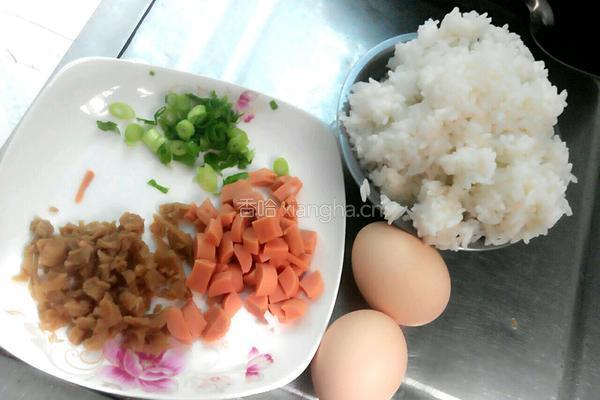 萝卜干炒饭（菜脯炒饭）的做法图解1