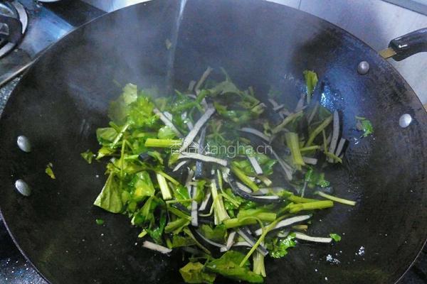 香芹炒臭干的做法图解10