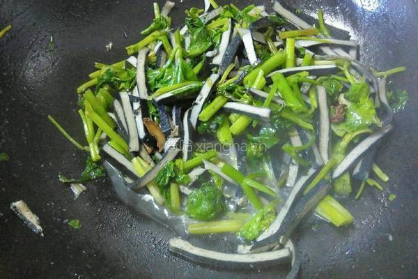 香芹炒臭干的做法图解12