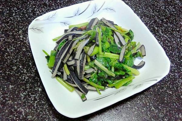 香芹炒臭干的做法图解14