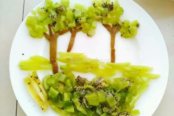 趣味童话水果拼盘。的做法图解8