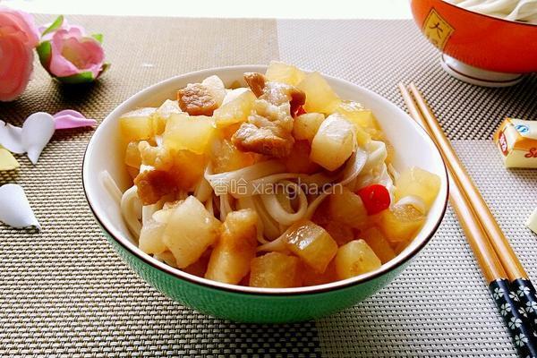 萝卜肉丁捞面的做法图解10
