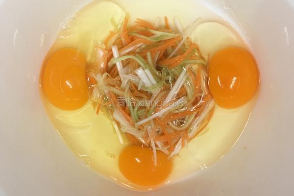 什锦鸡蛋饼的做法图解4