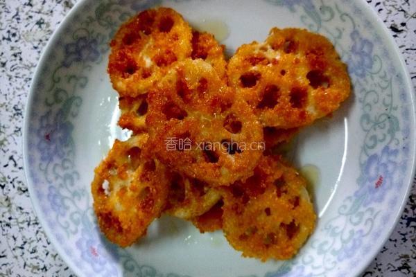 酥炸莲藕片的做法图解6