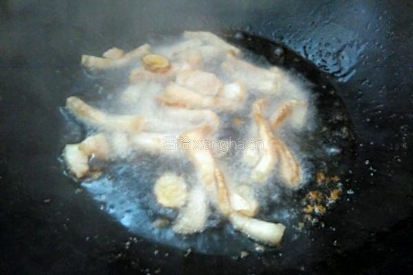 荠菜肉丝炒年糕的做法图解8