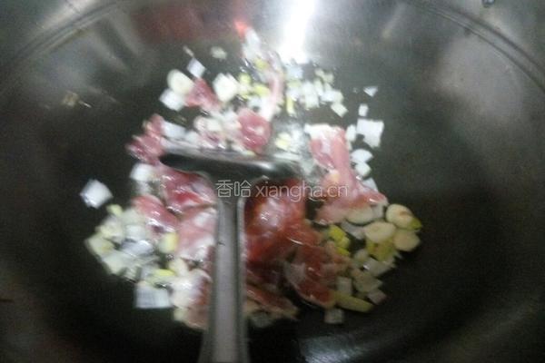 肉炒腐竹的做法图解2