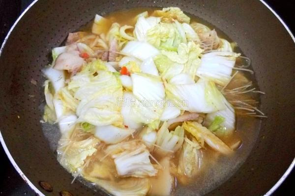 猪肉白菜炖粉条的做法图解7