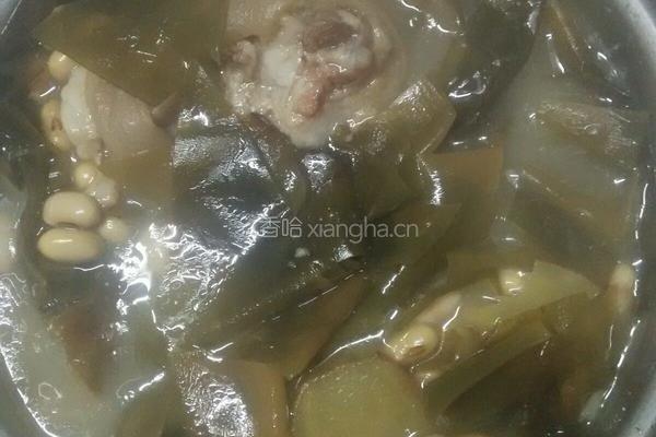 海带黄豆猪蹄汤的做法图解5