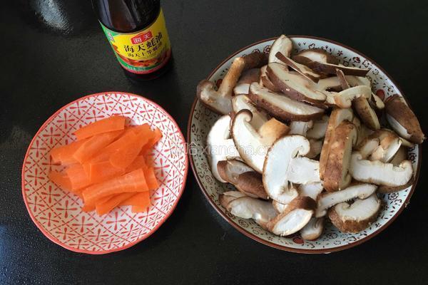 蚝油香菇青菜的做法图解2