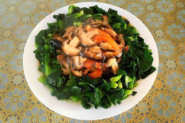 蚝油香菇青菜的做法图解7