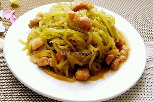 莴笋丝炒肉的做法图解8