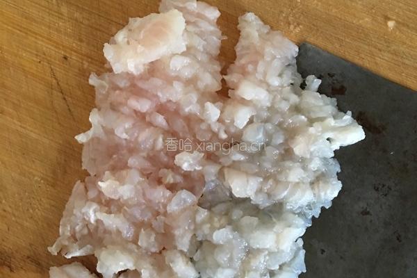 韭菜龙利鱼饺子的做法图解2